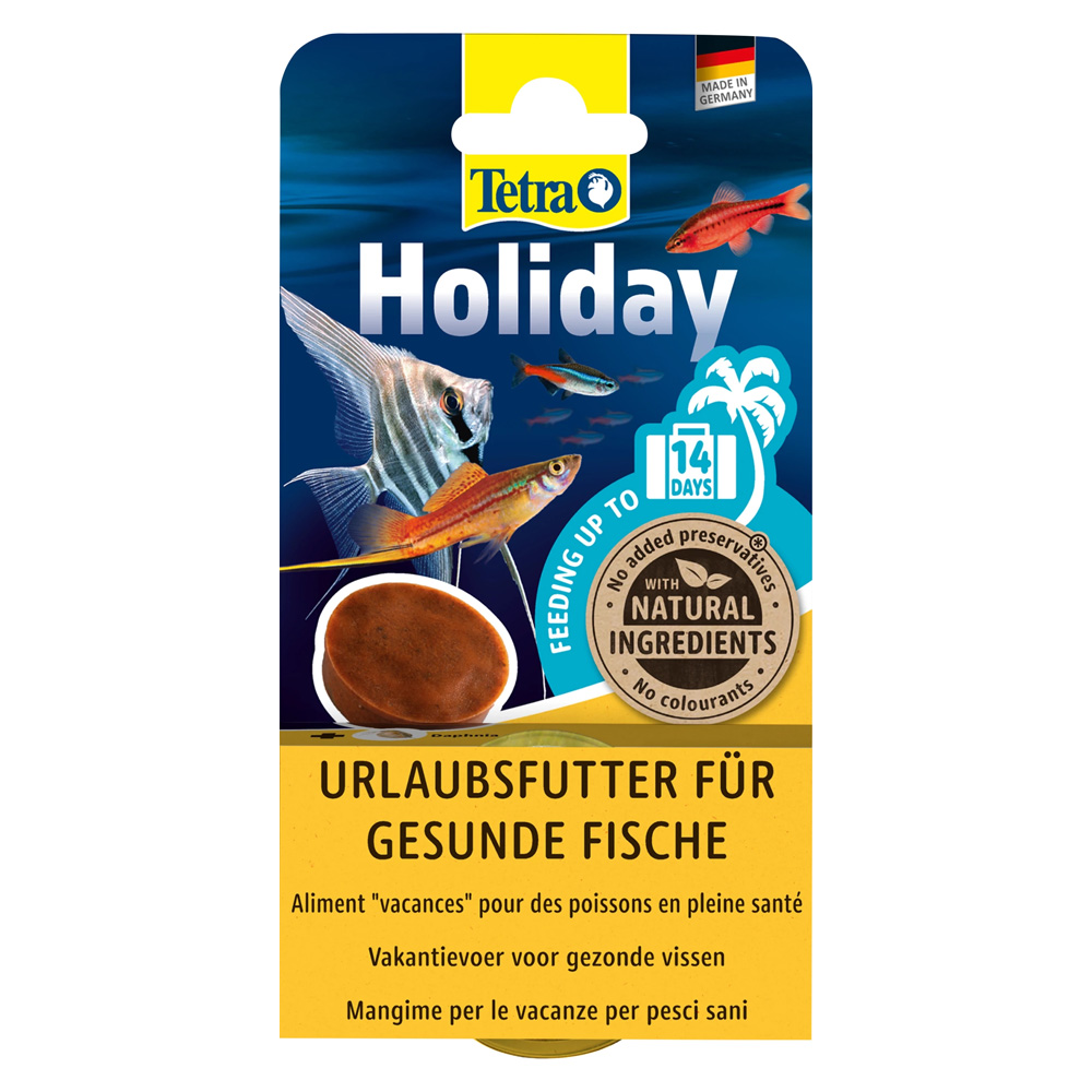 TETRA Holiday Pokarm wakacyjny dla wszystkich ryb ozdobnych do 14 dni 30g